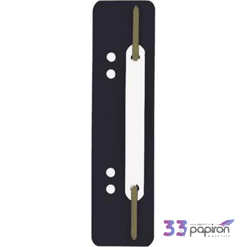 Lefűzőlapocska Durable lefűzőlapocska,fekete 25db/csomag