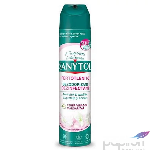 Légfrissítő fertőtlenítő 300ml SANYTO fehér virág