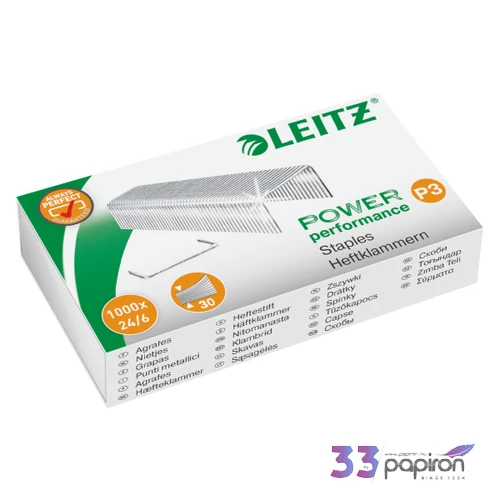Tűzőkapocs Leitz Leitz 24/6 1000db Leitz 1000db rendelési egység ár 10 do