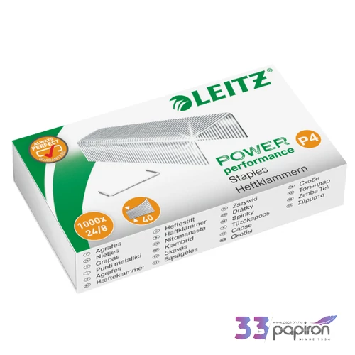 Tűzőkapocs 24/8 Leitz Leitz 1000 db Leitz 1000db rendelési egység ár 10 do