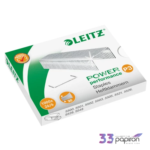 Tűzőkapocs 26/6 Leitz Leitz 24/6 1000db Leitz 1000db rendelési egység ár 1 dob