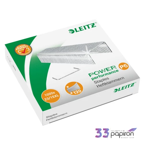 Tűzőkapocs 23/15xL Leitz Leitz 1000 db Leitz 1000db rendelési egység ár 1 dob