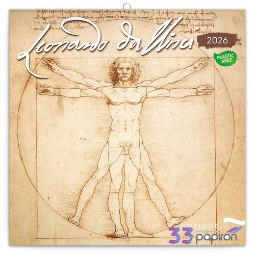 Falinaptár 2026 Leonardo da Vinci 6097-LV lemeznaptár 30×30cm Realsystem 2026 kollekció!