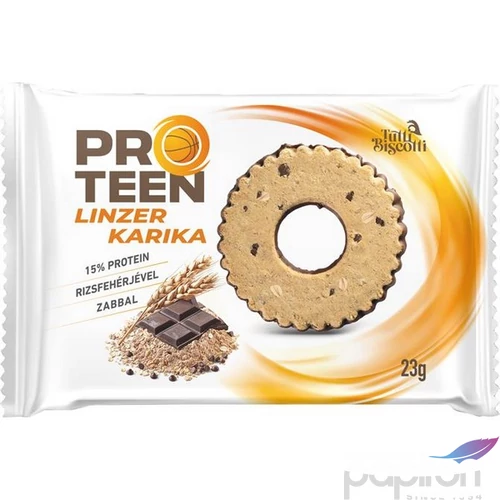Linzer karika 23 g PROTEEN rizsfehérjével és zabbal