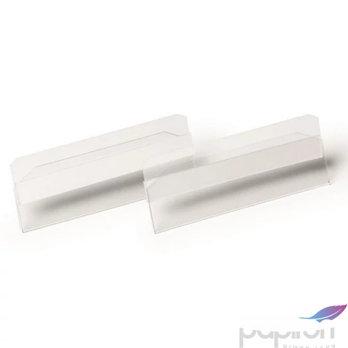 Logisztikai zseb 100x38mm fekvő DURABLE HARD COVER öntapadó csíkka átlátszó