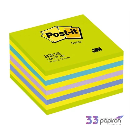Öntapadó jegyzettömb 76x76mm 3M/Post-it 2028-NB Lollipop zöld 450lap