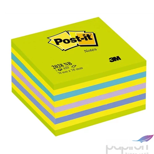 Öntapadó jegyzettömb 76x76mm 3M/Post-it 2028-NB Lollipop zöld 450lap