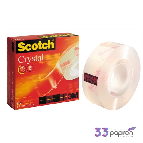 Ragasztószalag 3M/Scotch Crystal 19mmx33m 600-19