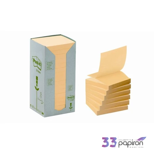 Öntapadó jegyzettömb 3M/Post-i Z 76x76mm 100lap sárga LPR3301T