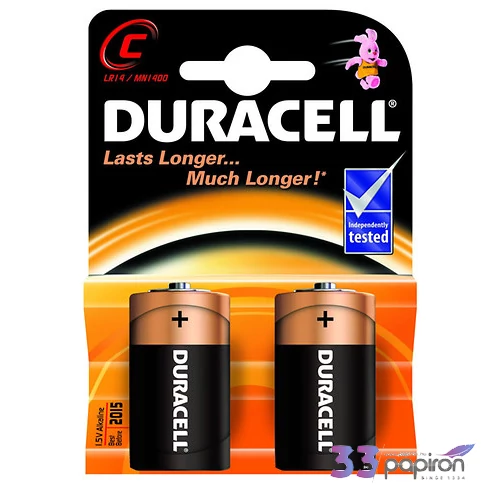Elem Duracell LR14 Plus Power 1,5V-os alkáli baby C elem 2db/bliszter