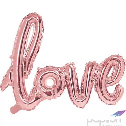 Paty lufi fólia love felirat rosegold