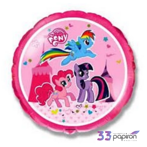 Partylufi fólia 18'' gömb My Litt Pony Fólia Léggömb+hélium