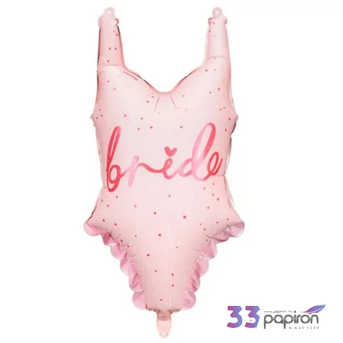 Partylufi fólia 76cm fürdőruha forma, Bride