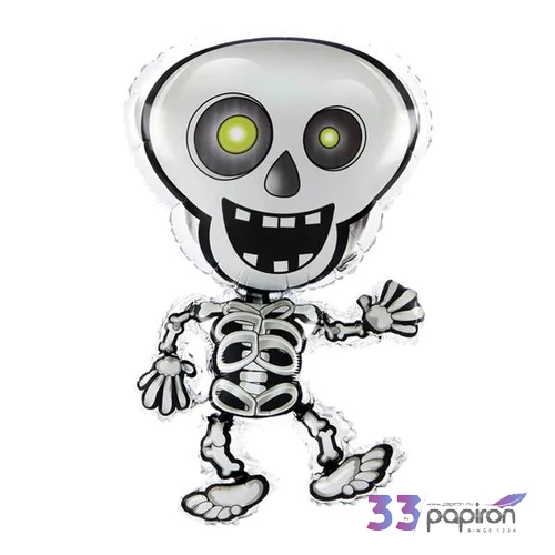 Paty lufi fólia halloween Csontváz 47x81cm