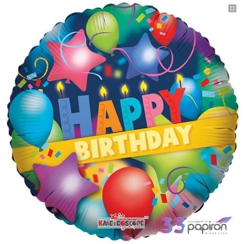 Partylufi fólia 9' Happy Birth