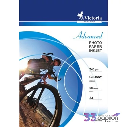 Fotópapír A4 240gr Victoria Advanced magasfényű 50ív/csom