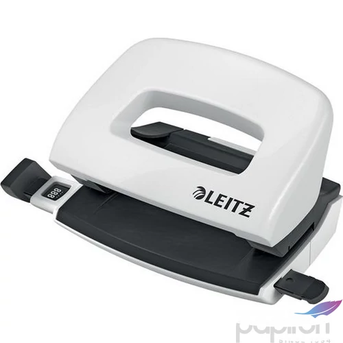 Lyukasztó Leitz kétlyukú 30 lapig fém mini Nexxt Wow fehér