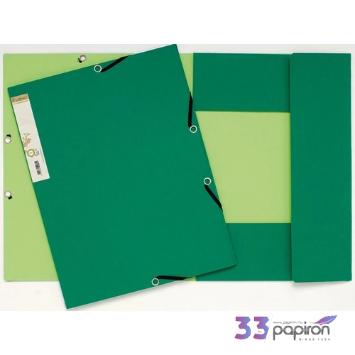 Gumis mappa A4 Exacompta Forever zöld prespán 380g 56983E