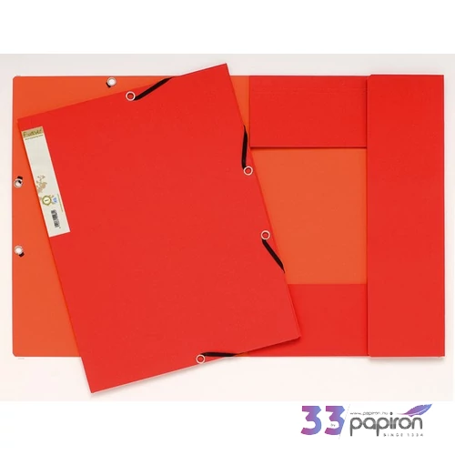 Gumis mappa A4 Exacompta Forever piros prespán 380g 56985E