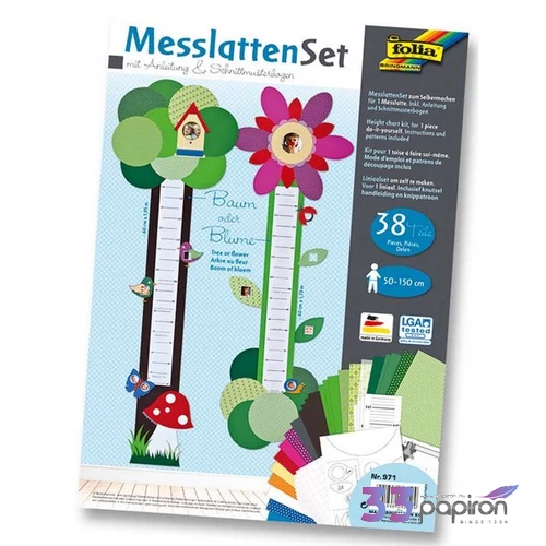 Magasságmérő szett 150cm fa/vi 150cm fa/virág 38db