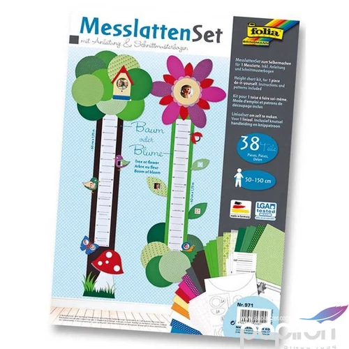 Magasságmérő szett 150cm fa/vi 150cm fa/virág 38db 