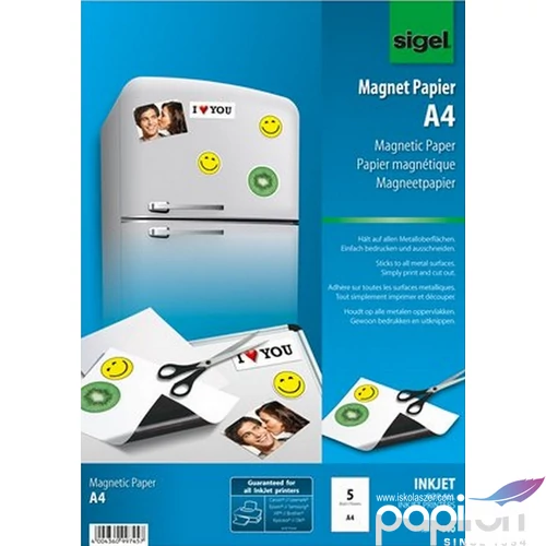 Mágneses papír A4 SIGEL nyomtatható IP440 SIP439
