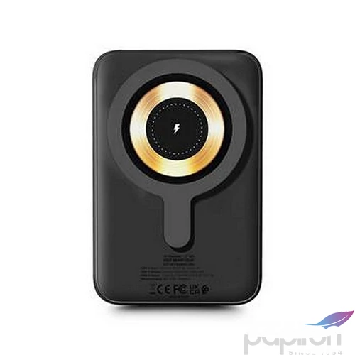 Mágneses powerbank vezeték nélküli 10K mAh URBAN FACTORY szénfekete