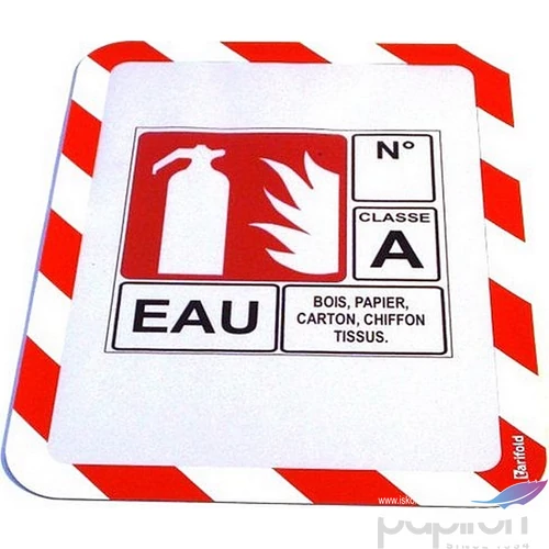Mágneses tasak A4 Tarifold öntapadós háttal Magneto Safety piros-fehér