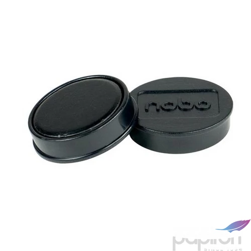 Mágneskorong 30mm Nobo fehértáblához, 4 db,fekete