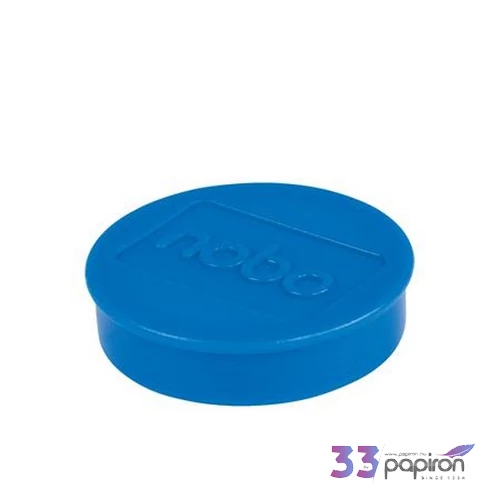 Mágneskorong 38mm Nobo fehértáblához, 10db,erős, kék