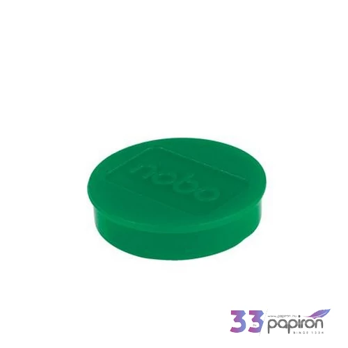 Mágneskorong 38mm Nobo fehértáblához, 10db,erős, zöld