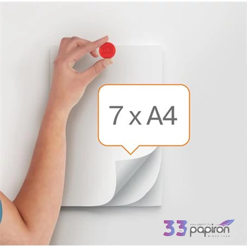 Mágneskorong 38mm Nobo fehértáblához, 4 db,piros