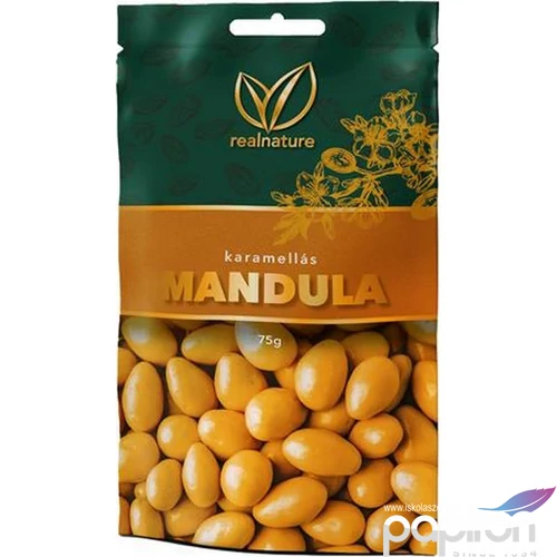 Mandula 75 g REAL NATURE karamellás