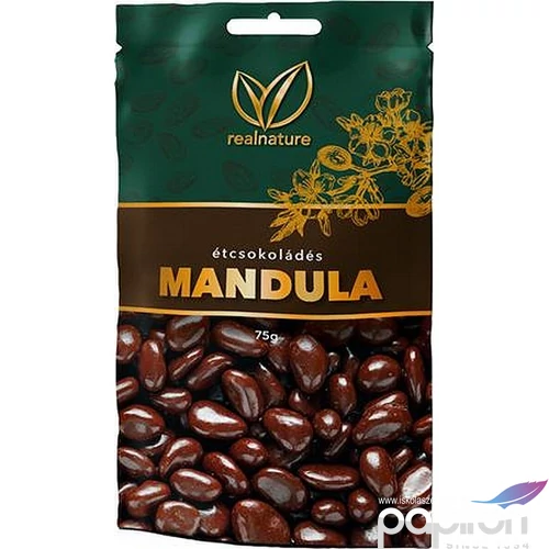 Mandula 75 g REAL NATURE étcsokoládés