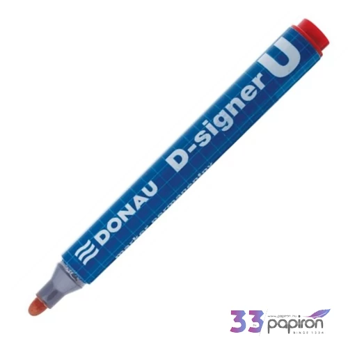 Alkoholos marker Donau D-signer U 2-4mm kúpos piros Írószerek DONAU 7371001-04PL