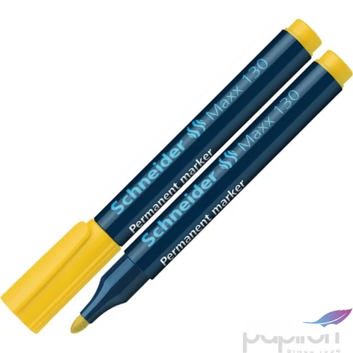 Alkoholos marker Schneider Maxx 130 1-3mm kúpos hegyű sárga Írószerek SCHNEIDER 113005