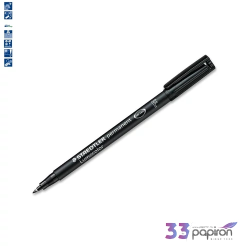 Alkoholos marker Staedtler Lumocolor 318 F OHP 0,6mm tűhegyű feket Írószerek STAEDTLER 318-9