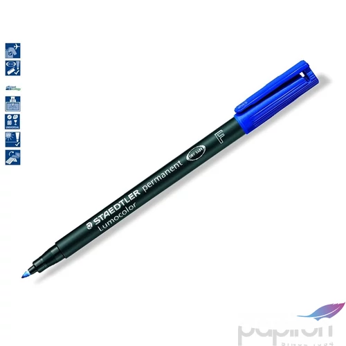 Alkoholos marker Staedtler Lumocolor 318 F OHP 0,6mm tűhegyű kék Írószerek STAEDTLER 318-3