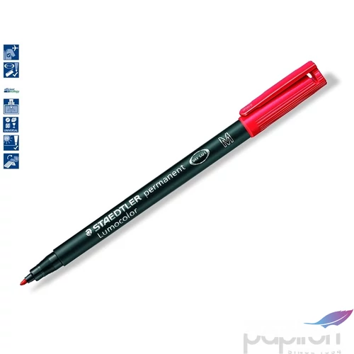 Alkoholos marker Staedtler Lumocolor 317 M OHP 1mm kúpos piros Írószerek STAEDTLER 317-2