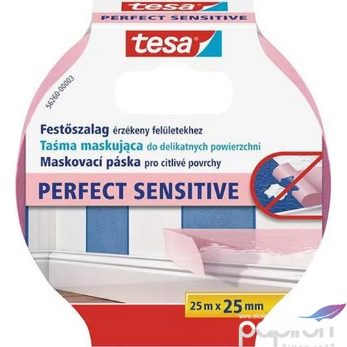 Maszkolószalag  TESA Perfect Sensitive 25mm x 25m maszkolószalag érzékeny felületekhez