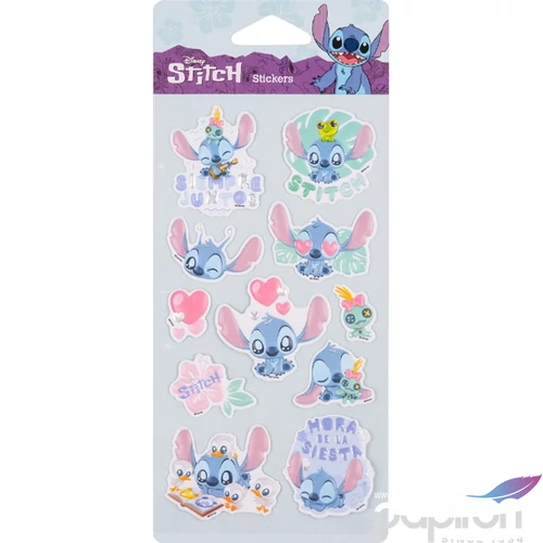 Matrica 3D öntapadós Stitch 1 Colorino