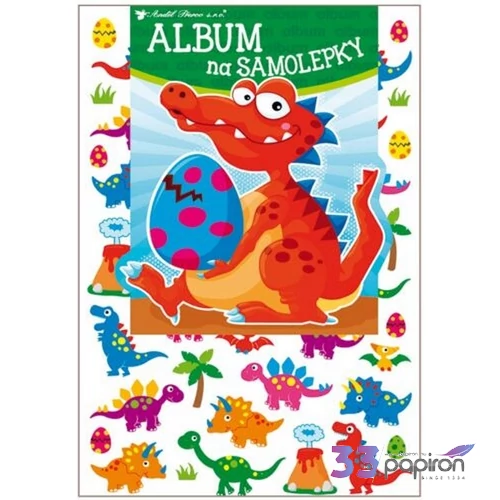 Matrica album+matricák dínós