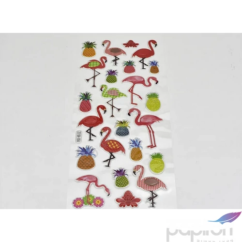 Matrica domború Flamingó 0 Sticker CRL7344