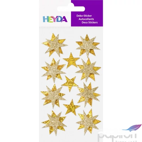 Matrica HEYDA Csillagok arany  11db-os  203780704