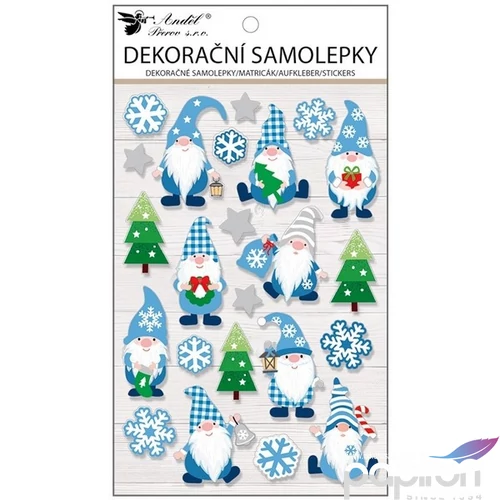 Matrica karácsonyi 10691, Andel, manó
