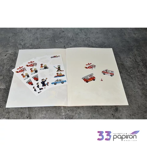 Matrica papír 3 ív 76x120 mm AVERY ZWECKFORM 