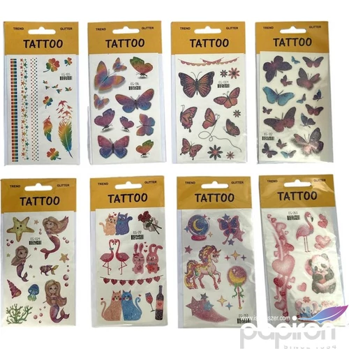 Matrica tetováló glitteres Trend