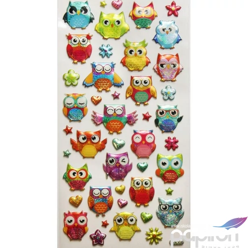 Matrica Tweeny Baglyok 9x17,5cm 