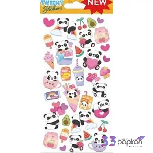 Matrica Tweeny Pandák 9x17,5cm