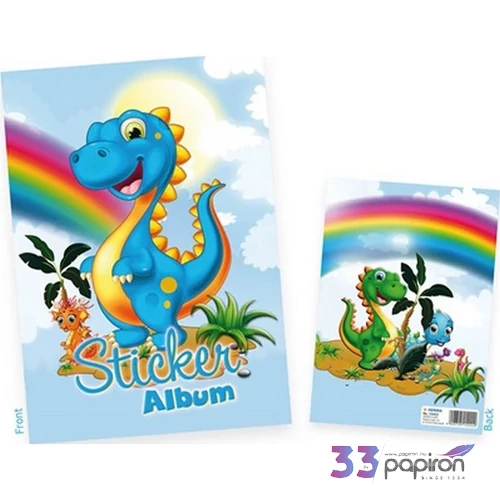 Matricagyűjtő album Herma Dínók Sticker album